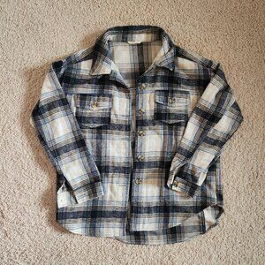 Blue L.A. Hearts Flannel Shirt